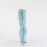 Bl glitter 18 cm ADORE-1040GR kvinder hjhlede boots plateau