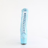 Blå glitter 18 cm ADORE-1040IG kvinder højhælede boots plateau