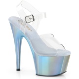 Blå plateau hologram 18 cm ADORE-708LQ høje hæle sandaler