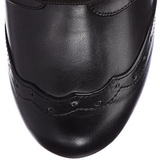 Black 10,5 cm TESLA-102 lace up womens ankle boots