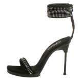 Black 11,5 cm CHIC-40 fabulicious stiletto heel sandals