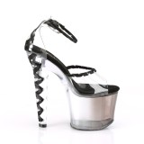 Black 18 cm LOVESICK-712T corset heels pleaser sandals