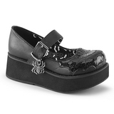 Black 6 cm DEMONIA SPRITE-05 gothic platform shoes