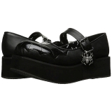 Black 6 cm DEMONIA SPRITE-05 gothic platform shoes