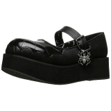 Black 6 cm DemoniaCult SPRITE-05 gothic platform shoes