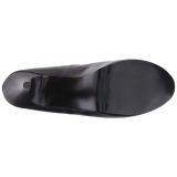 Black Leatherette 14,5 cm Burlesque TEEZE-06W mens pumps for wide feets