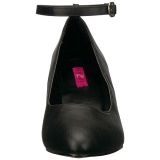Black Leatherette 8 cm DIVINE-431W High Heel Pumps for Men