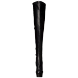 Black Matte 15,5 cm DELIGHT-3000 High Heeled Overknee Boots