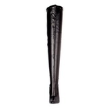 Black Matte 15 cm DOMINA-3000 High Heeled Overknee Boots