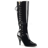 Black Patent 10 cm DREAM-2026 big size boots womens