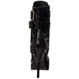 Black Patent 13,5 cm INDULGE-1026 Platform Ankle Calf Boots