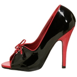 Black Red 12,5 cm SEDUCE-216 Womens Shoes with High Heels