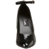 Black Shiny 10 cm VANITY-431 Pumps High Heels for Men