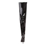 Black Shiny 13 cm SEDUCE-3010 overknee high heel boots