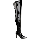 Black Shiny 9,5 cm LUST-3000 overknee high heel boots
