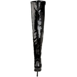 Black Shiny 9,5 cm LUST-3000 overknee high heel boots