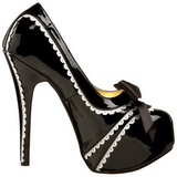 Black Varnish 14,5 cm Burlesque TEEZE-14 Womens Shoes with High Heels