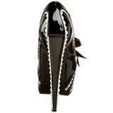 Black Varnish 14,5 cm Burlesque TEEZE-14 Womens Shoes with High Heels