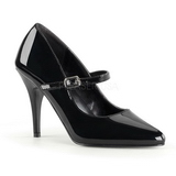 Black Varnished 10,5 cm VANITY-440 Pumps with low heels