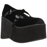 Black Velvet 11,5 cm KERA-10 lolita platform shoes
