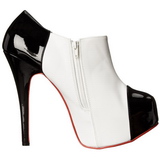 Black White 14,5 cm Burlesque TEEZE-20 Womens Shoes with High Heels