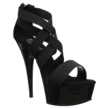 Black elasticated band 15 cm DELIGHT-669 pleaser womens shoes