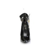 Black pumps 13 cm SEDUCE-432 ankle strap high heels pumps