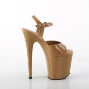 Brown platform 20 cm FLAMINGO-809-2 pleaser high heels shoes