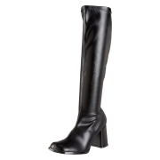 Bvinyl vinyl boots 7,5 cm GOGO-300 High Heeled Womens Boots for Men