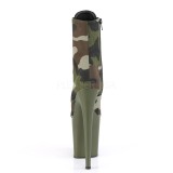 Camoflash canvas 20 cm FLAMINGO-1020CAMO pleaser ankelst�vler med plateau