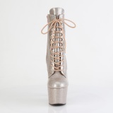 Champagne glitter 18 cm kvinder hjhlede boots plateau