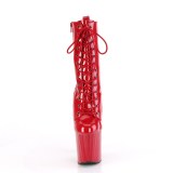 ENCHANT-1040 19 cm pleaser h�jh�lede boots r�de