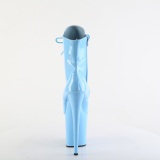 FLAMINGO-1020 20 cm pleaser high heels ankle boots blue