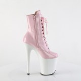 FLAMINGO-1020 20 cm pleaser high heels ankle boots rose