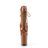 FLAMINGO-1020 20 cm pleaser hjhlede boots brun