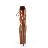 FLAMINGO-1020 20 cm pleaser hjhlede boots brun