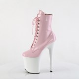 FLAMINGO-1020 20 cm pleaser h�jh�lede boots rosa