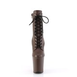 FLAMINGO-10202 20 cm pleaser hjhlede boots mocha