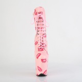 FLAMINGO-1020KISSES 20 cm pleaser h�jh�lede boots rosa