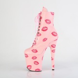 FLAMINGO-1020KISSES 20 cm pleaser h�jh�lede boots rosa