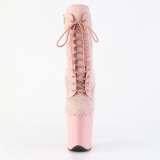 FLAMINGO-1020RM 20 cm pleaser h�jh�lede boots strass rosa