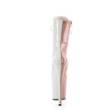FLAMINGO-1040TT 20 cm pleaser h�jh�lede boots blush hvide