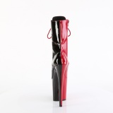 FLAMINGO-1040TT 20 cm pleaser h�jh�lede boots sort r�de