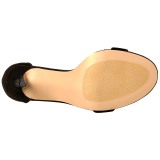 Fløjl 13 cm Pleaser AMUSE-10 højhælede sandaler til kvinder