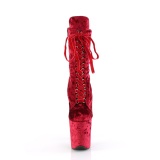 Fl�jl 20 cm FLAMINGO-1045VEL R�de ankelst�vler med h�je h�le + t�kapper