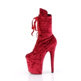Fl�jl 20 cm FLAMINGO-1045VEL R�de ankelst�vler med h�je h�le + t�kapper