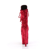 Fl�jl 20 cm FLAMINGO-1045VEL R�de ankelst�vler med h�je h�le + t�kapper