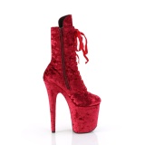 Fl�jl 20 cm FLAMINGO-1045VEL R�de ankelst�vler med h�je h�le + t�kapper