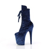 Fl�jl 20 cm FLAMINGO-1045VEL bl� ankelst�vler med h�je h�le + t�kapper