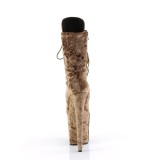 Fl�jl 20 cm FLAMINGO-1045VEL khaki ankelst�vler med h�je h�le + t�kapper